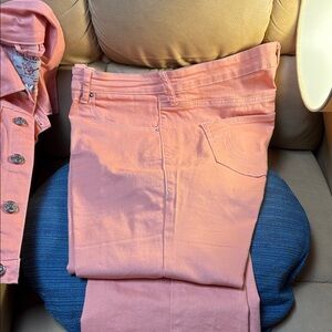 True Religion Peach Straight Leg Jeans